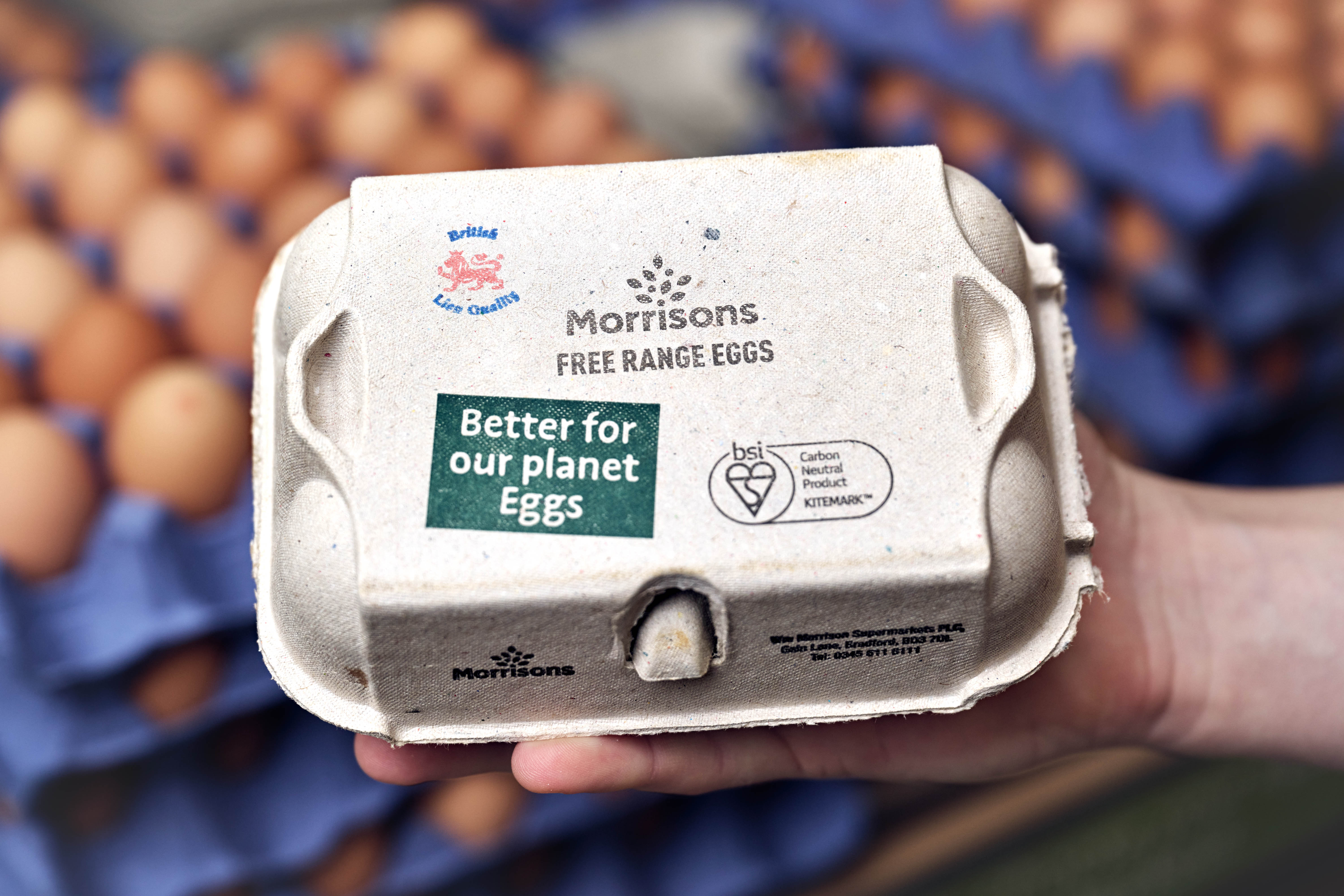 Morrisons eggs achieve the first UK carbon neutral BSI Kitemark™ certification