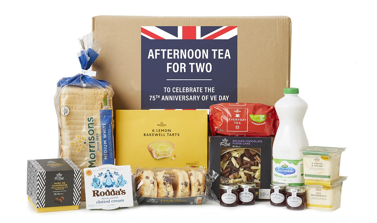 VE Day afternoon tea delivered by Morrisons