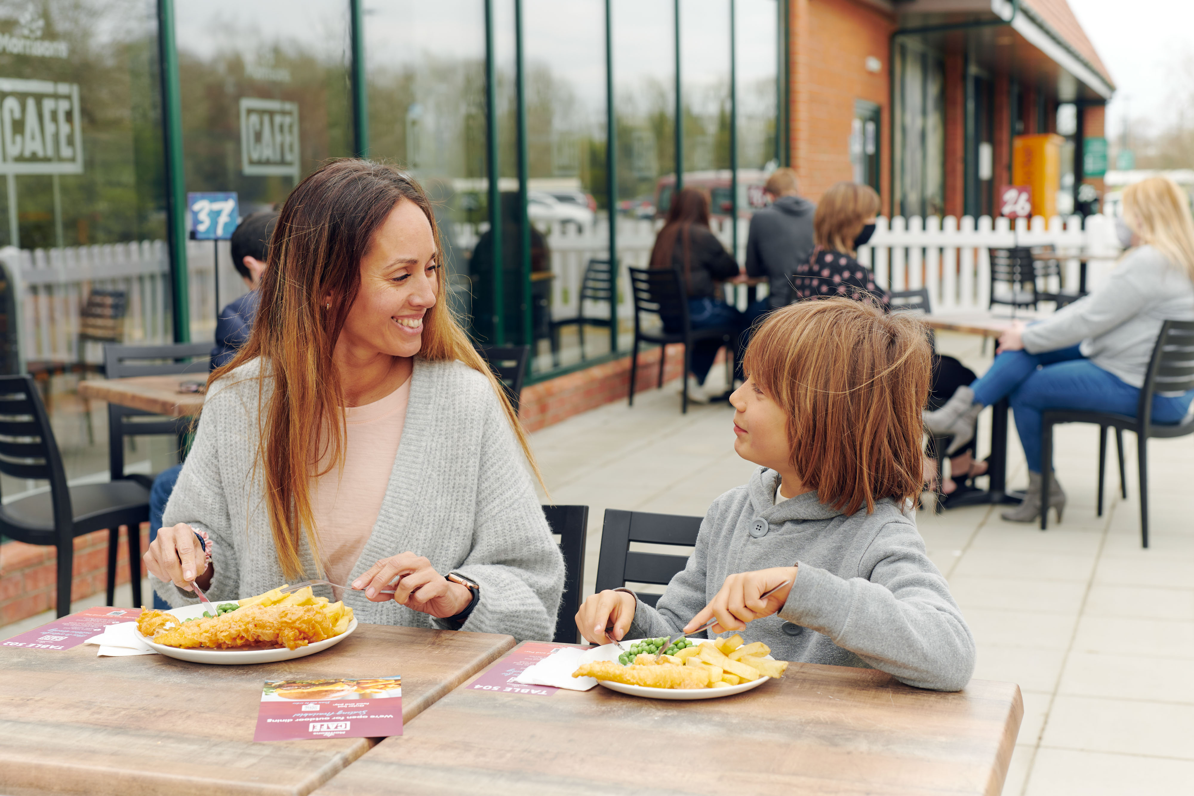 Back on the menu: Morrisons Cafes open for alfresco dining with new order & pay service