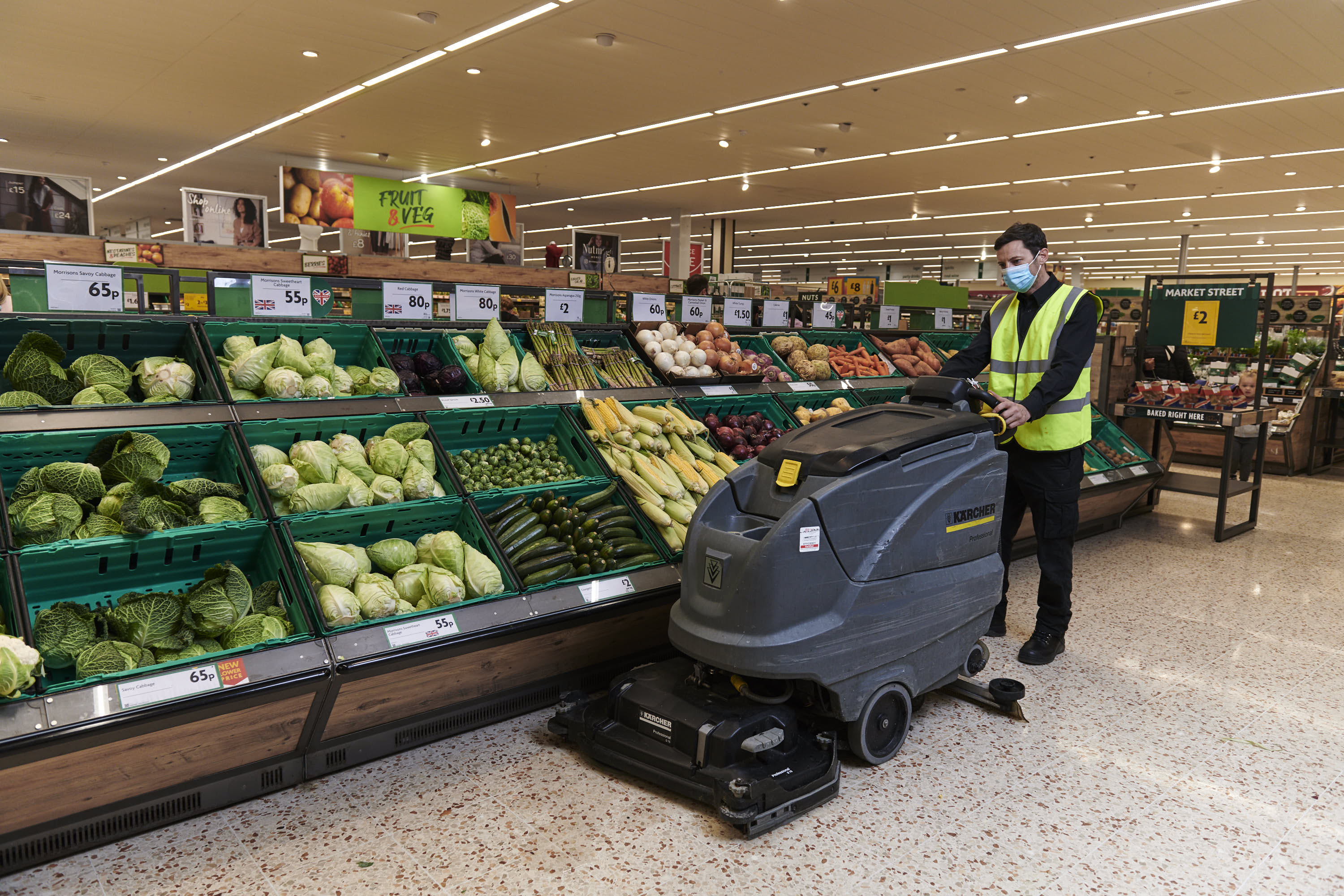 Morrisons invests to further increase instore hygiene standards
