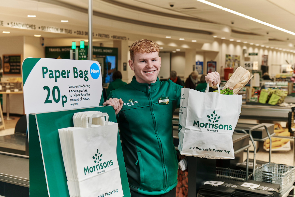 Morrisons to introduce paper carrier bags in all stores