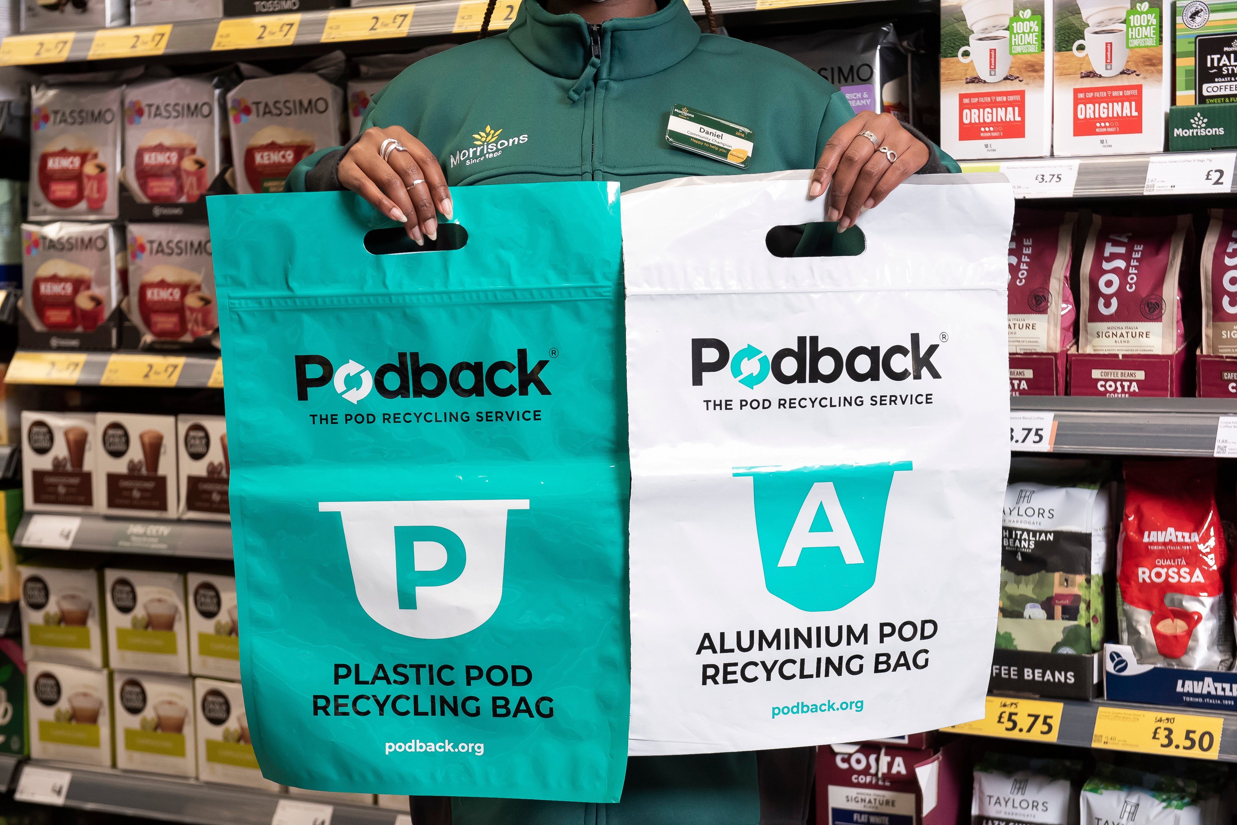 Morrisons becomes first supermarket to partner with coffee pod recycling scheme 'Podback'