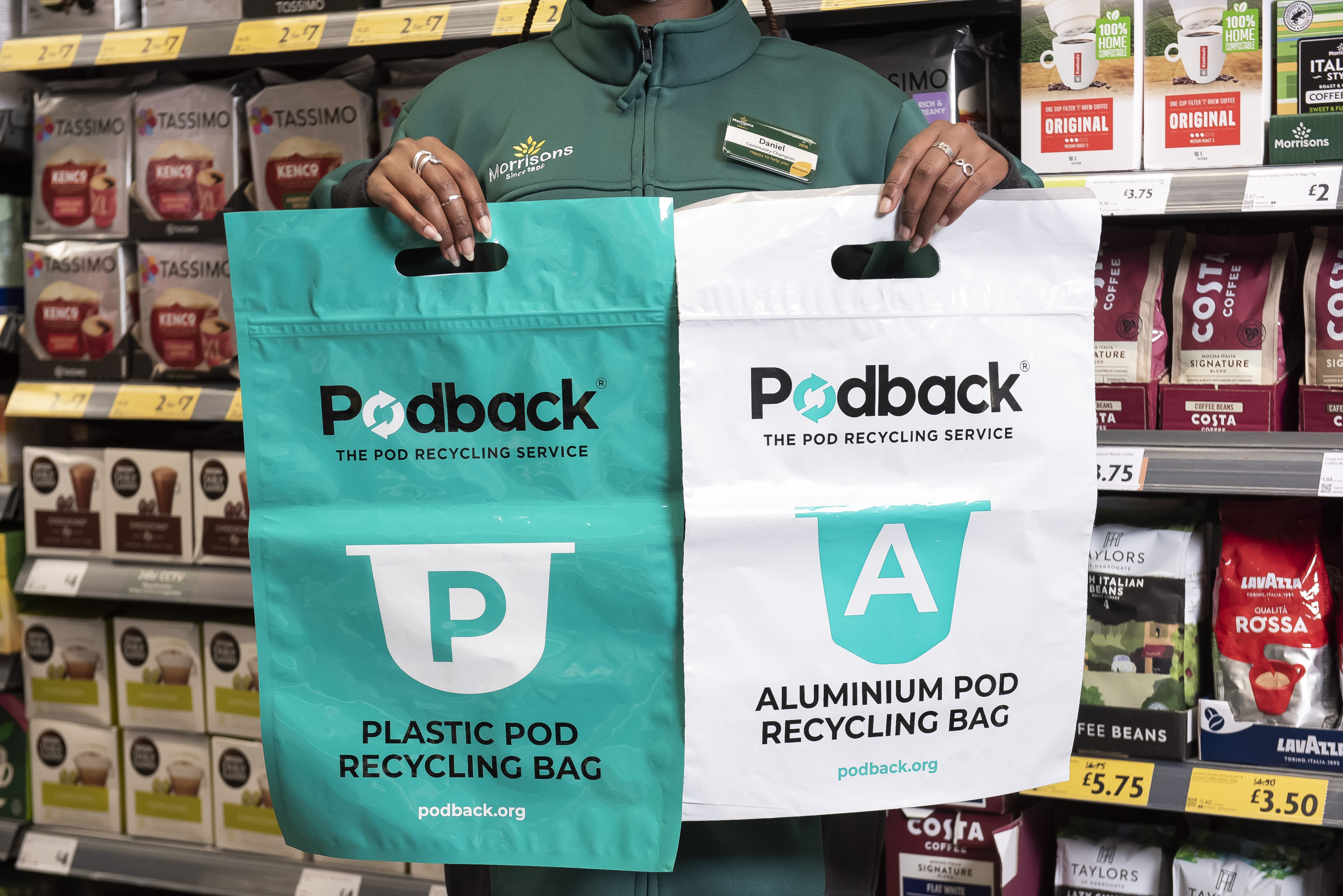 Morrisons becomes first supermarket to partner with coffee pod recycling scheme 'Podback'