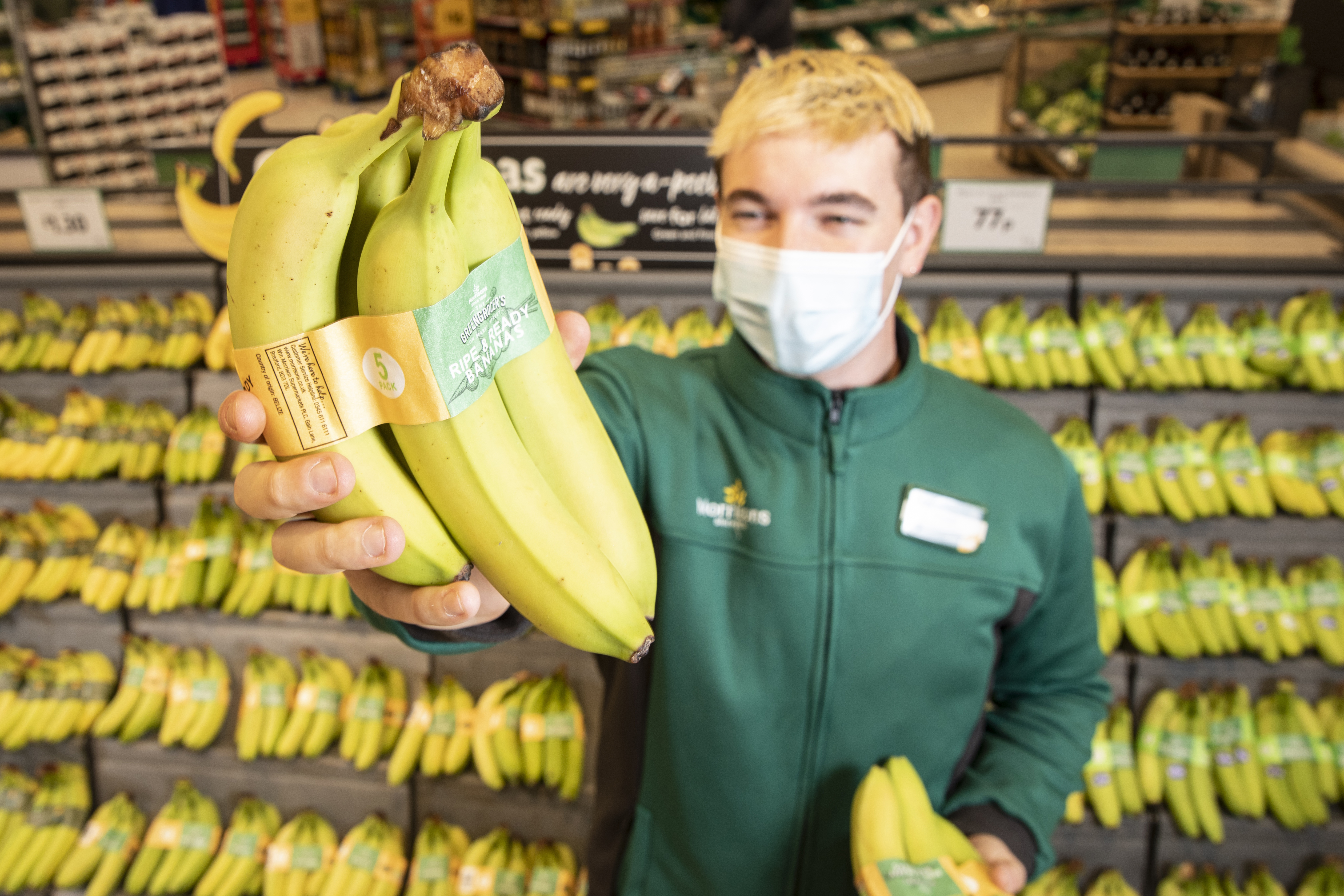 Morrisons first supermarket to ban plastic packaging from all bananas