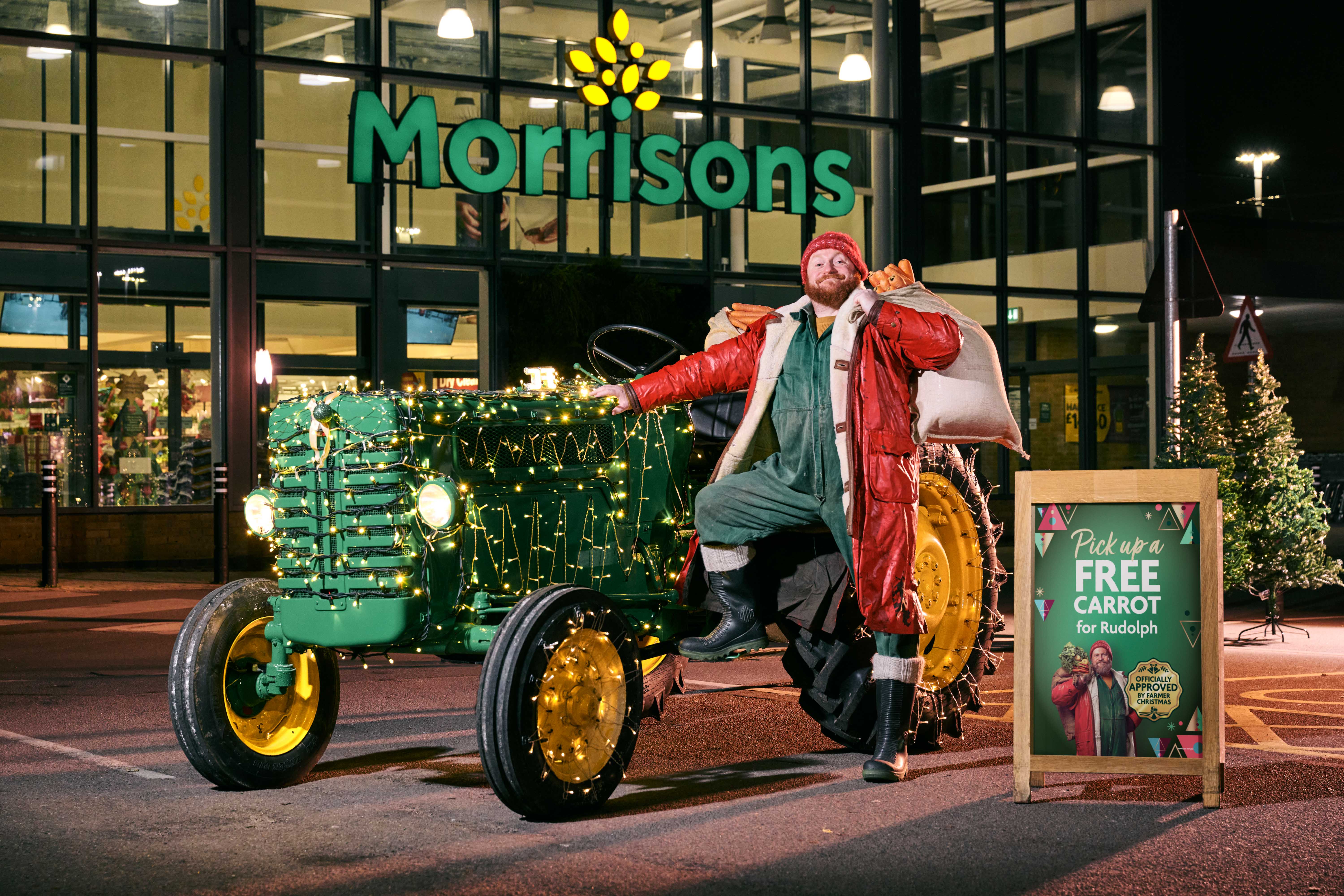 Free carrots for Rudolph at all Morrisons stores